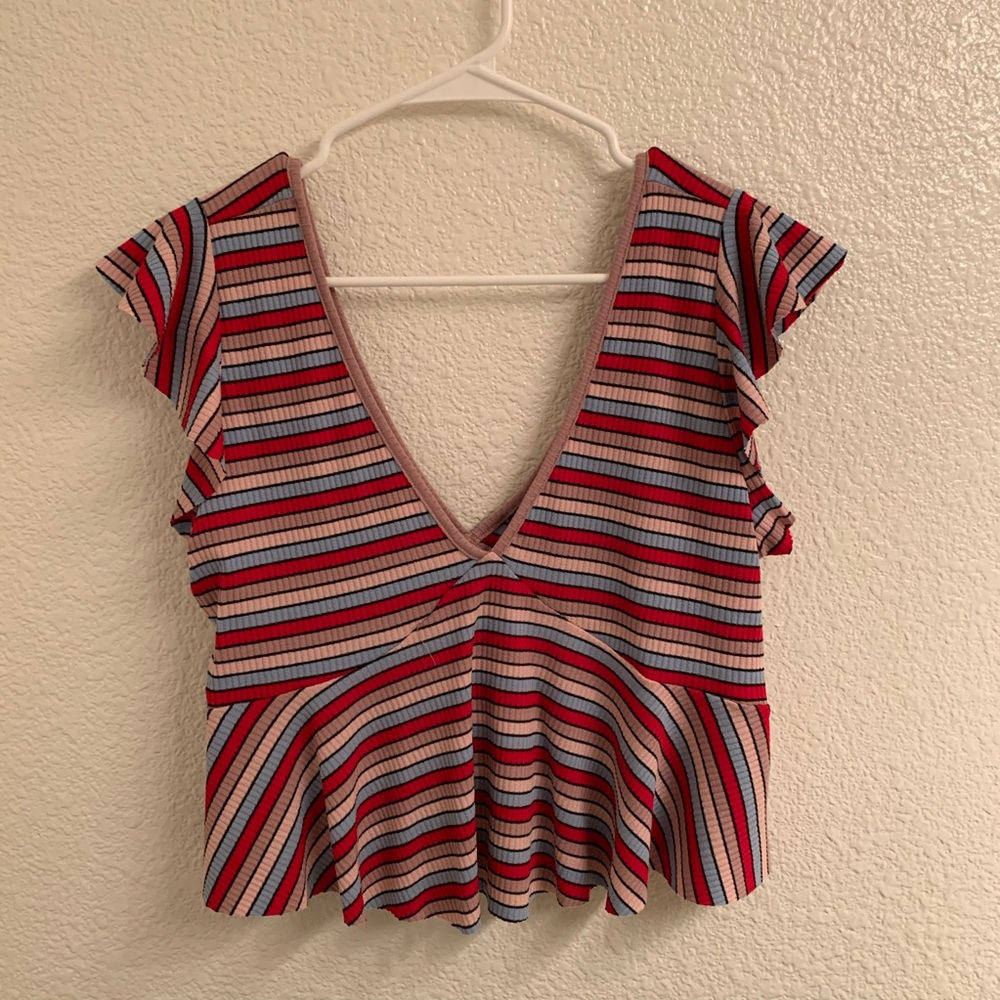 Striped Crop top
